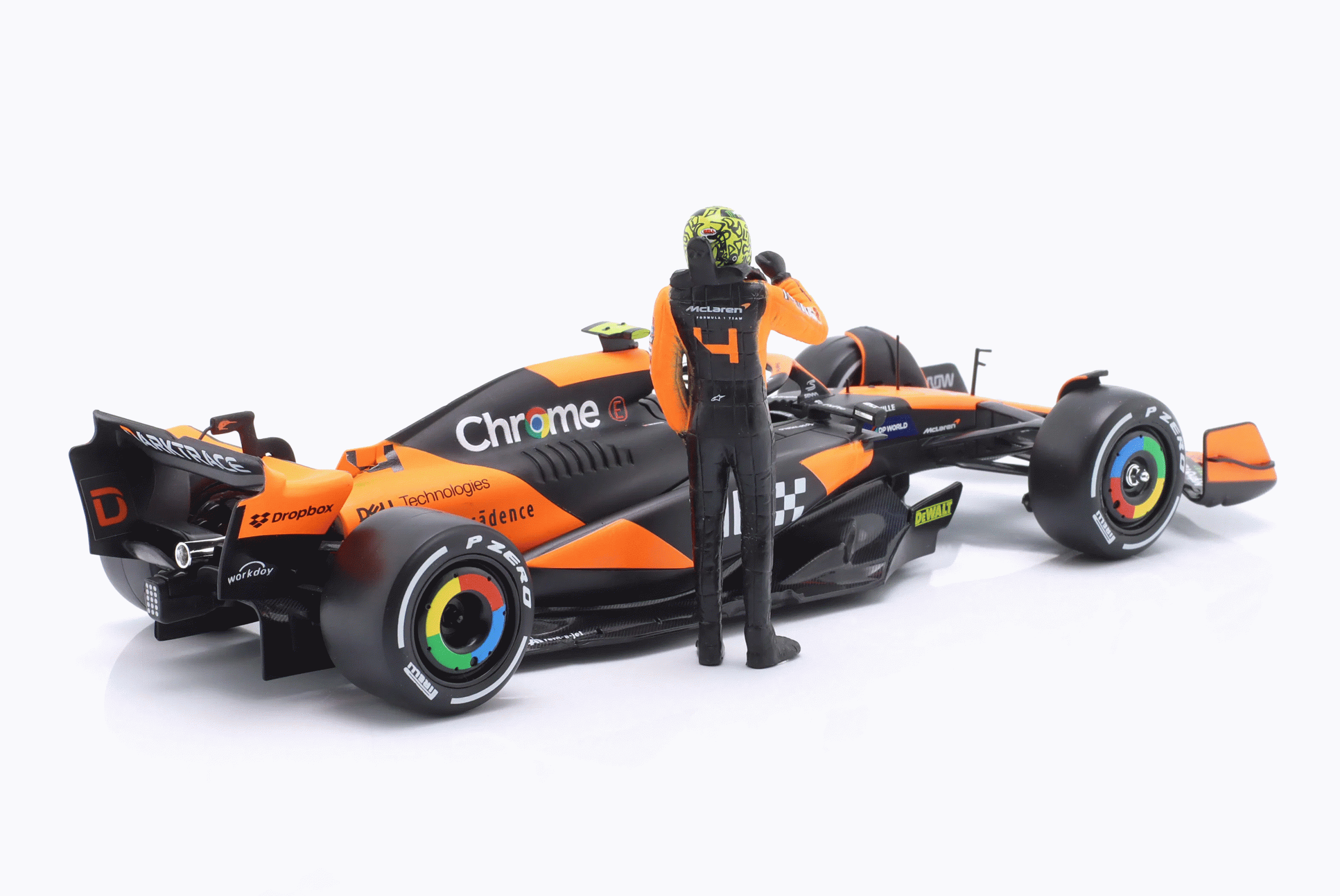 1/24 F1 MCLAREN MCL38 LANDO NORRİS FİGÜRLÜ MIAMI GRAND PRIX 2024