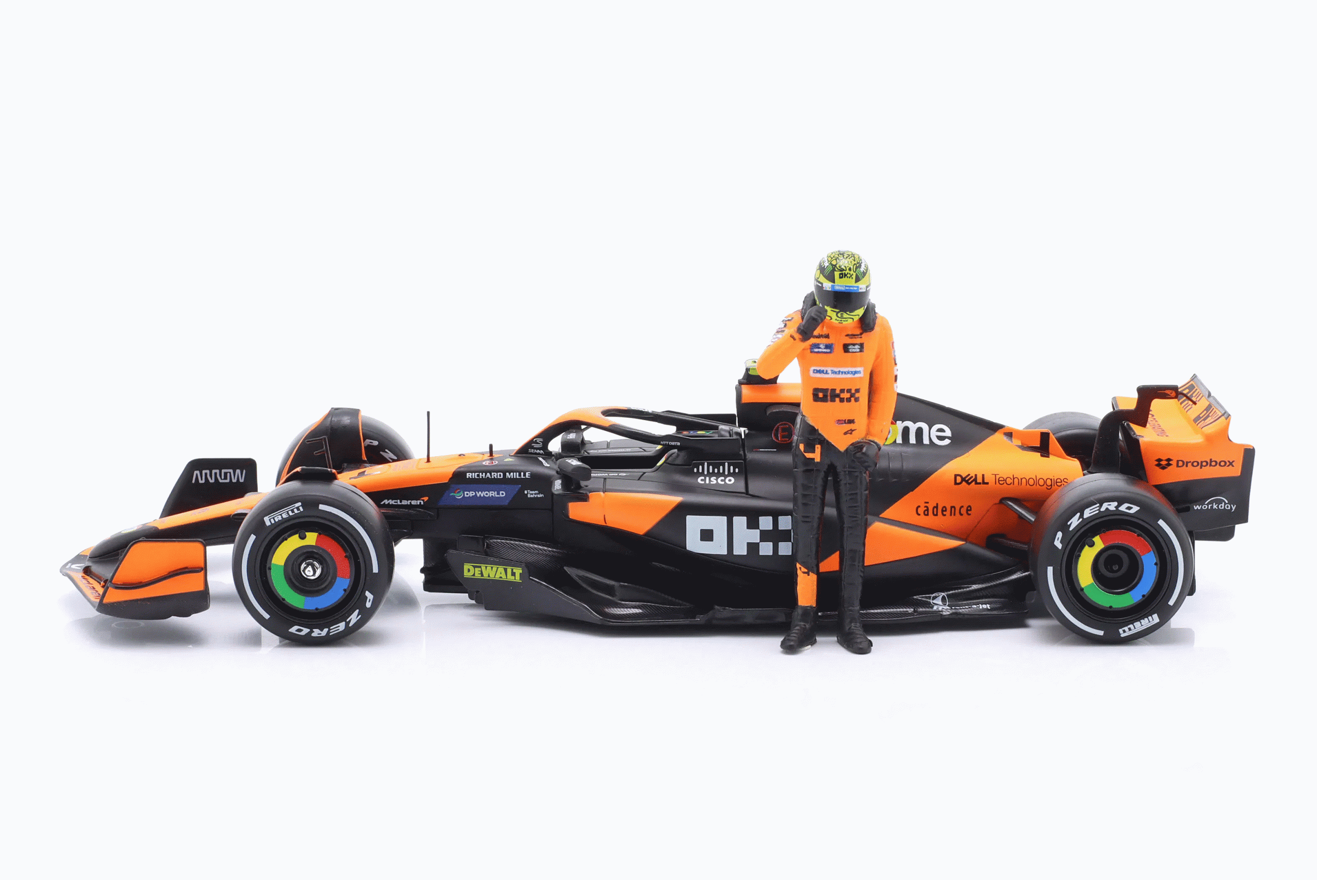 1/24 F1 MCLAREN MCL38 LANDO NORRİS FİGÜRLÜ MIAMI GRAND PRIX 2024