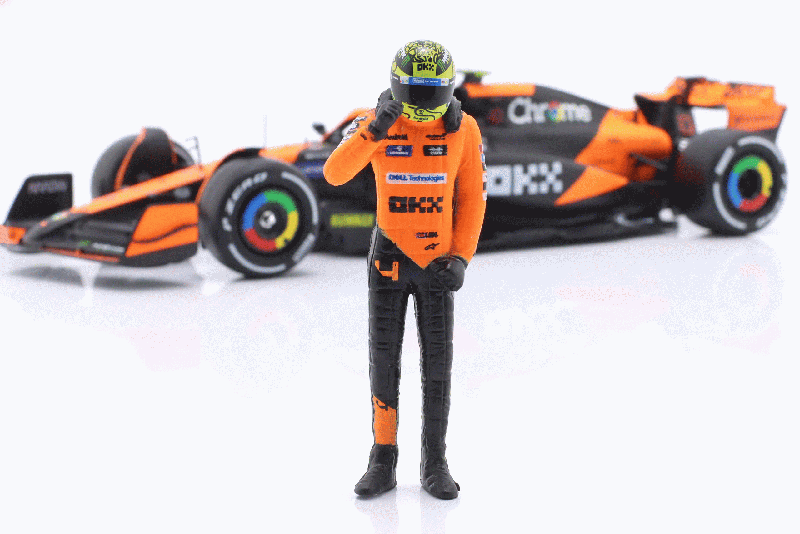1/24 F1 MCLAREN MCL38 LANDO NORRİS FİGÜRLÜ MIAMI GRAND PRIX 2024