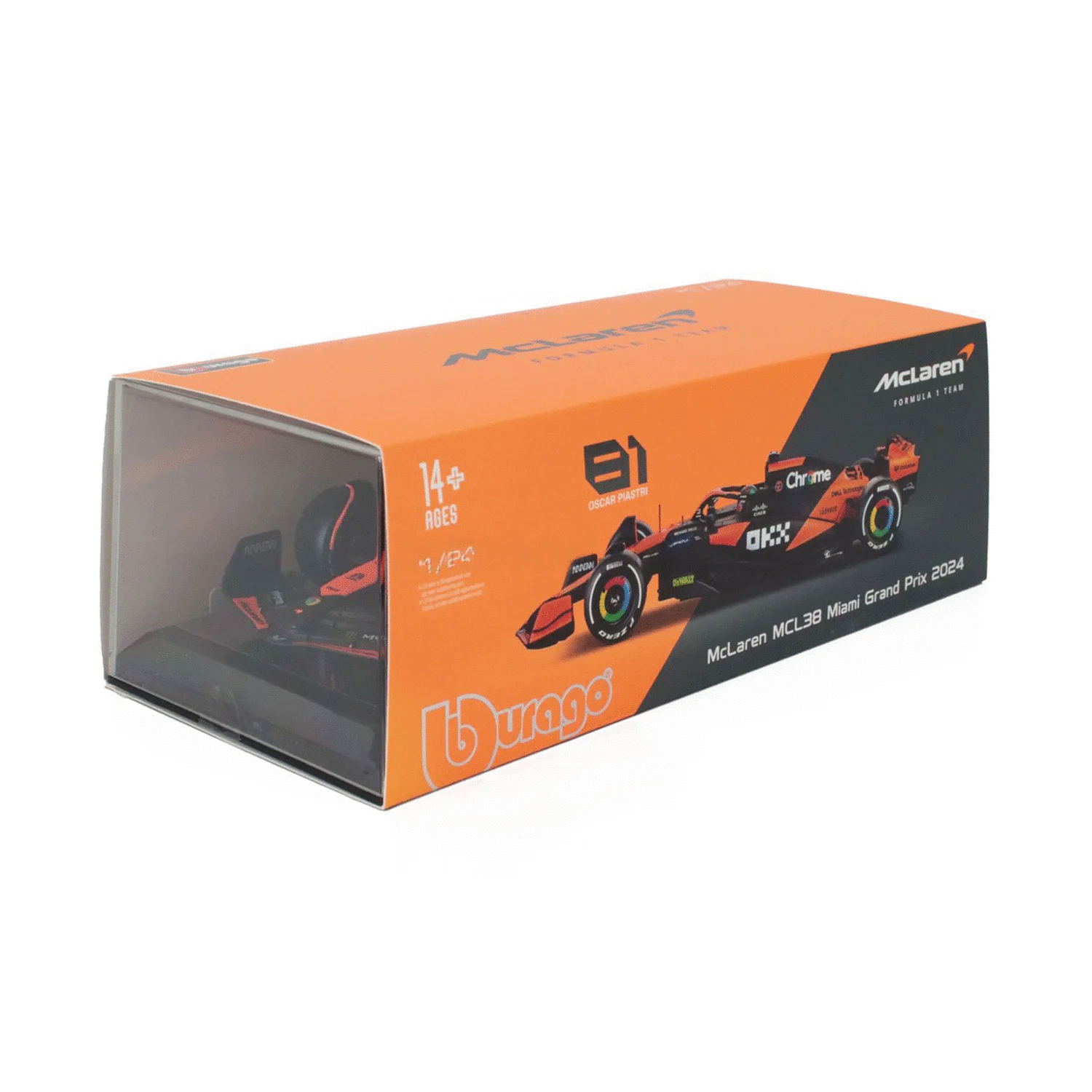 1/24 F1 MCLAREN MCL38 OSCAR P??ASTR?? CASEL?? MIAMI GRAND PRIX 2024