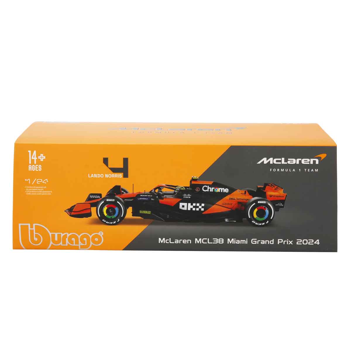 1/24 F1 MCLAREN MCL38 LANDO NORR??S CASEL?? MIAMI GRAND PRIX 2024
